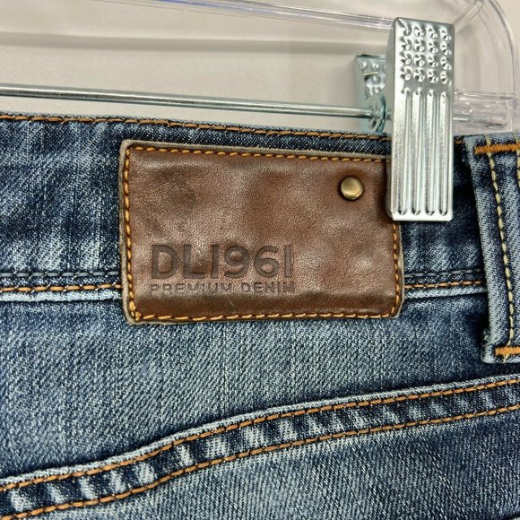 DL1961 Women's Straight Leg Jeans - Dark Blue - Picture 4 of 12